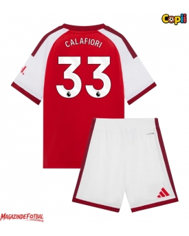 Arsenal Riccardo Calafiori #33 Echipament de Fotbal Replică 2026-27 Copii Acasa (+ Șorturi)